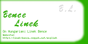 bence linek business card